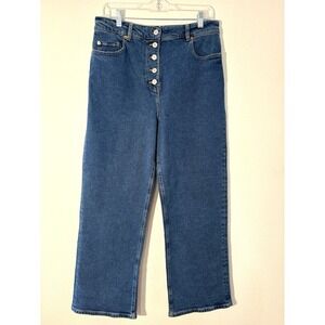 NWT Paul Smith Wide Leg Cropped Jeans Sz 29